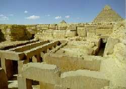 Khafre's pyramid, with his valley temple in the foreground