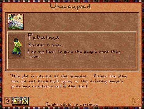 Quick! Somebody occupy that bazaar trader!