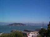 [View of the Bay Bridge from Telegraph Hill]