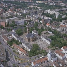 Schr�gaufnahme von Saarbr�cken