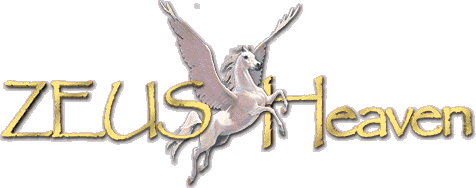 Pegasus - the winged horse (father Poseidon and mother Medusa). Pegasus sprang from the neck of Medusa after Perseus had slain her. Zeus used Pegasus to carry his thunderbolts.