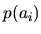 $ p(a_i)$